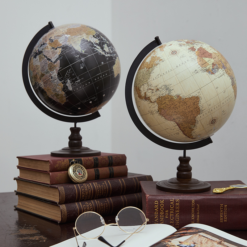 Office Furniture Loft - World Globo แผนที่ Vintage ยุโรป Globe