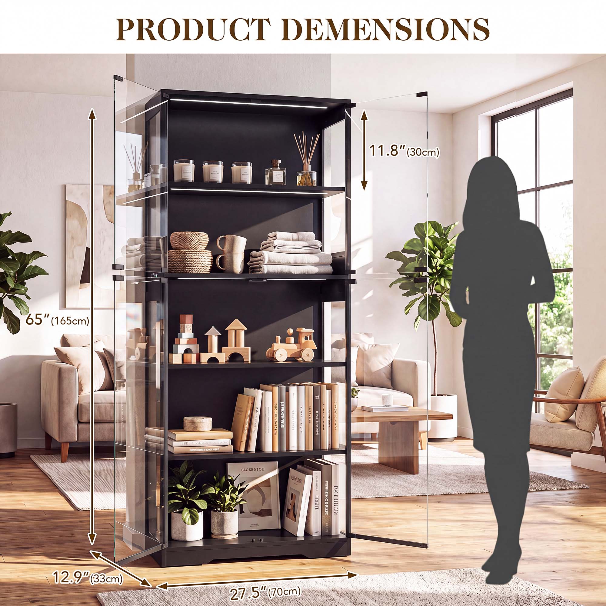 ตู้โชว์ 5 ชั้น TCGBKAF พร้อมปร - Office Furniture Loft บทวิจารณ์และราคา