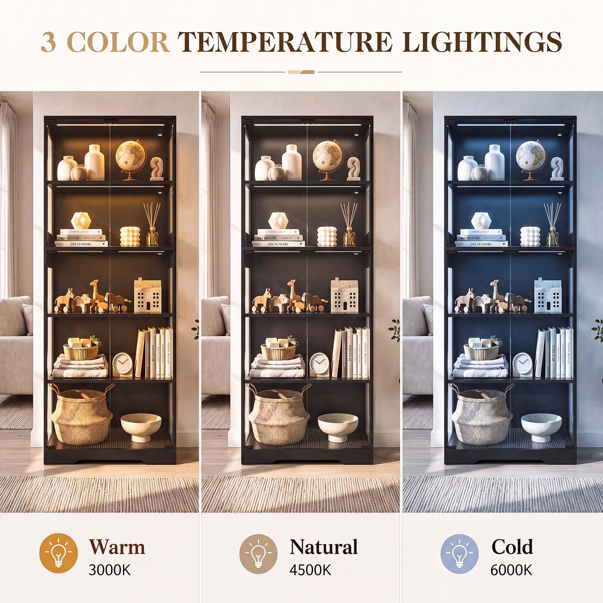 ตู้โชว์ 5 ชั้น TCGBKAF พร้อมปร - Office Furniture Loft บทวิจารณ์และราคา