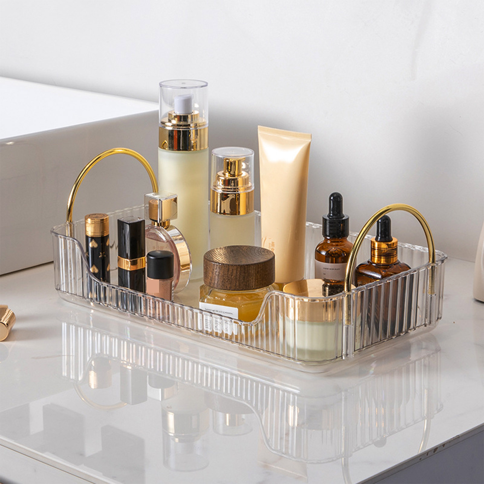 ชั้นวางของในห้องน้ำ อะคริลิคหร - Drawer Organizer Tray บทวิจารณ์และราคา