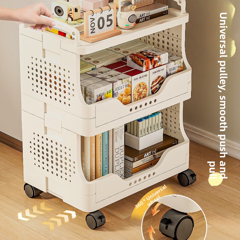 ชั้นวางของพลาสติกแบบเรียบง่ายใ - Book Cart Rolling บทวิจารณ์และราคา