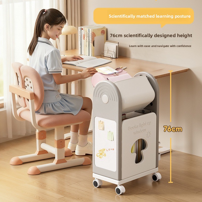 รถเข็นจัดเก็บกระเป๋านักเรียนแบ - Book Cart Rolling บทวิจารณ์และราคา