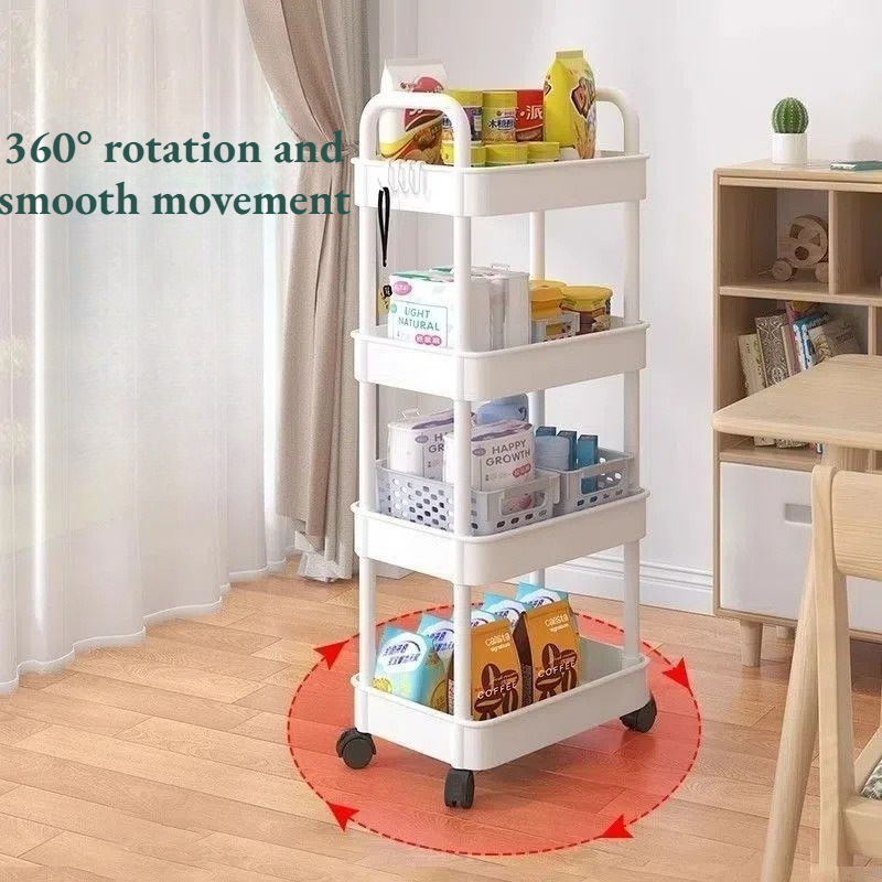 รถเข็นอเนกประสงค์สำหรับห้องครั - Book Cart Rolling บทวิจารณ์และราคา
