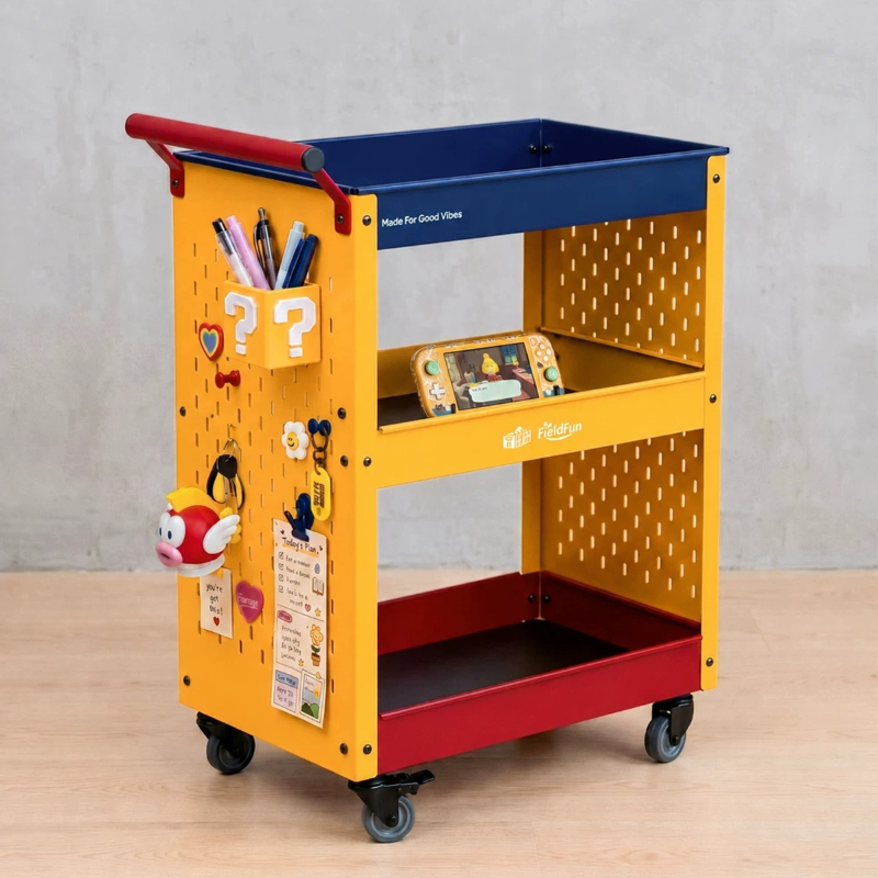 รถเข็นอเนกประสงค์แบบมีแผ่นเพ็ก - Book Cart Rolling บทวิจารณ์และราคา