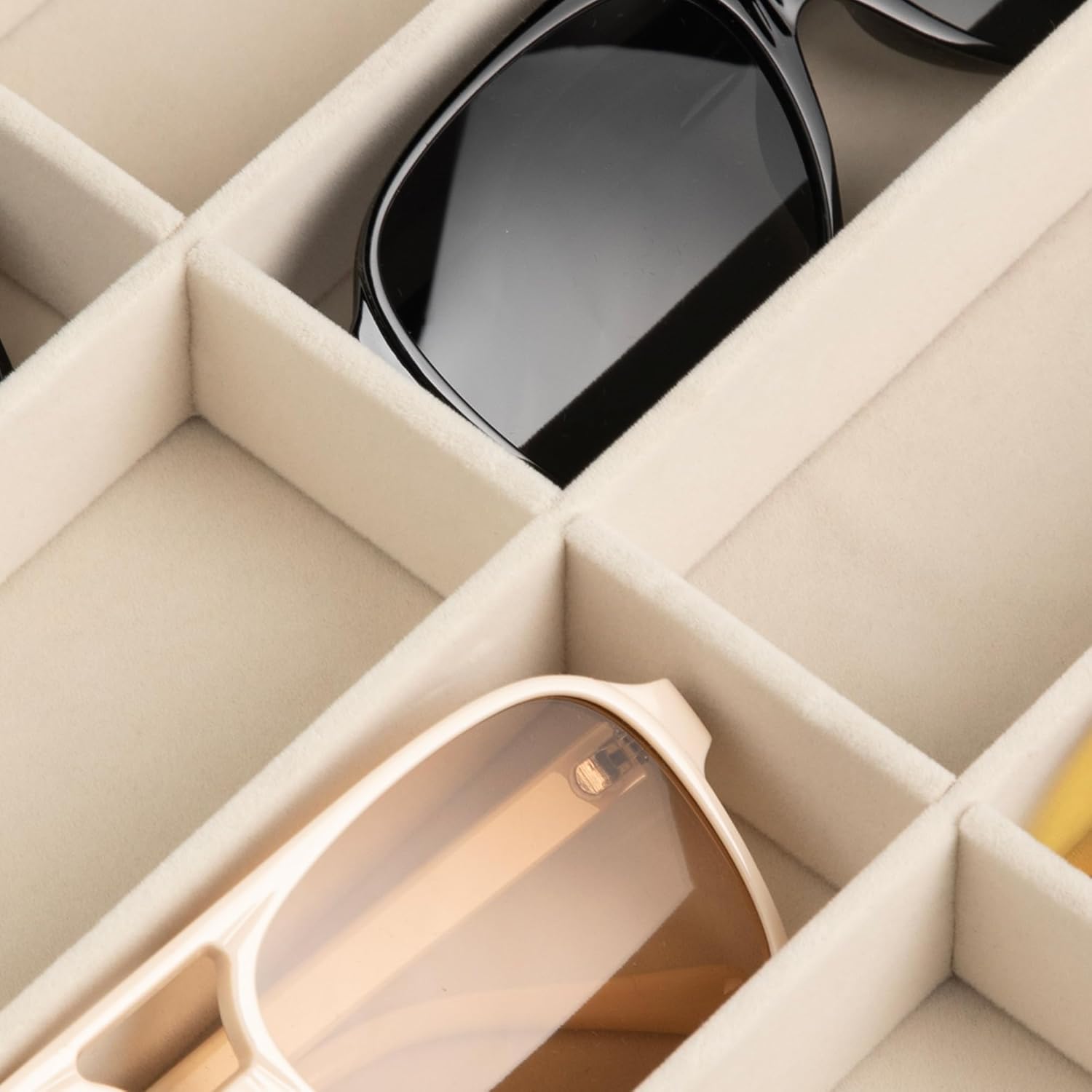 ถาดจัดระเบียบกำมะหยี่สีเทาอเนก - Drawer Organizer Tray บทวิจารณ์และราคา