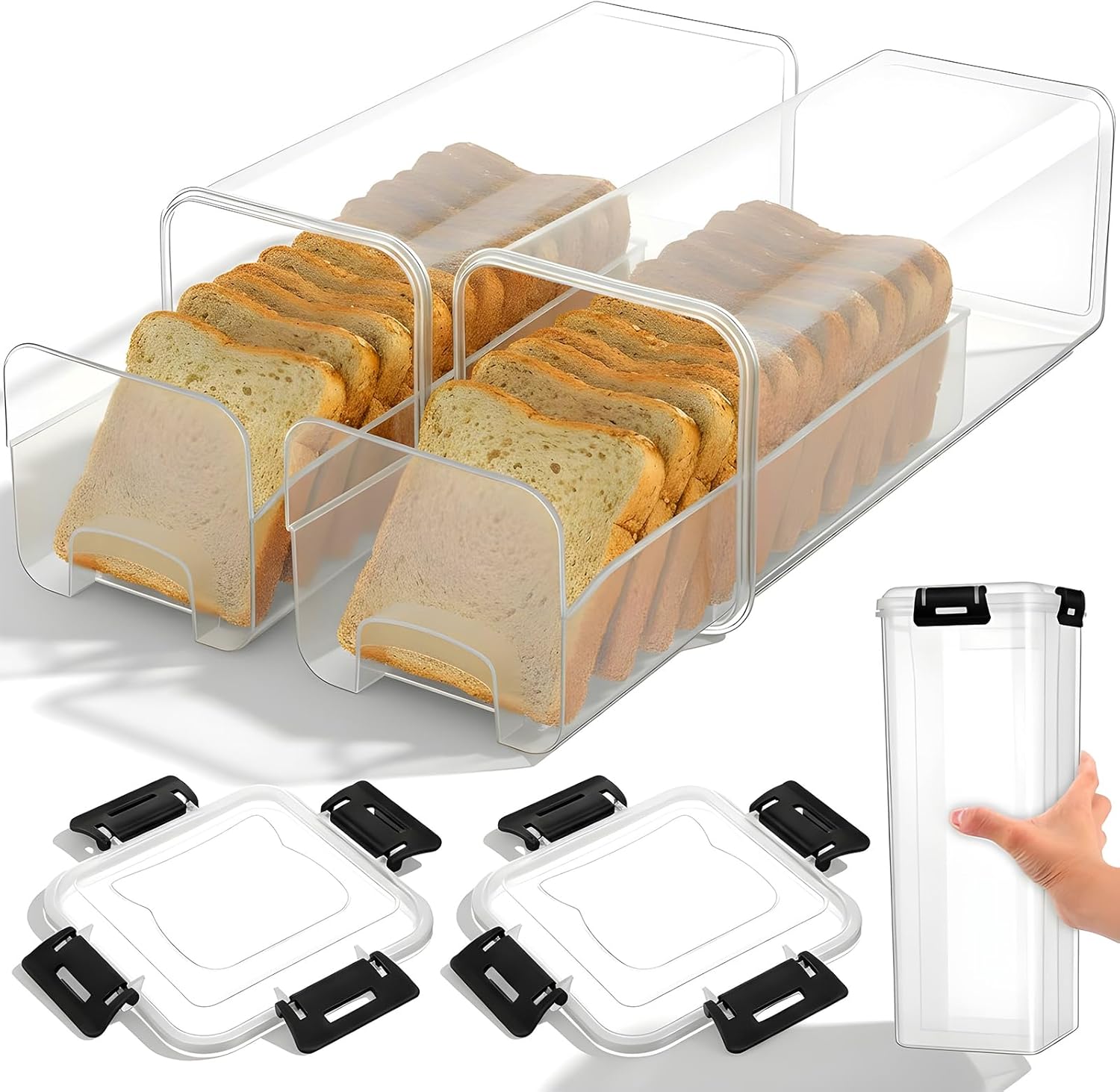 กล่องเก็บขนมปังพร้อมฝาปิดกันอา - Drawer Organizer Tray บทวิจารณ์และราคา
