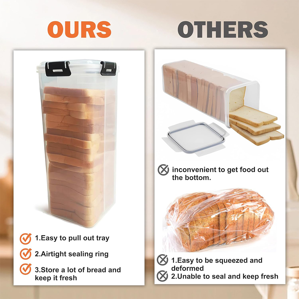 กล่องเก็บขนมปังพร้อมฝาปิดกันอา - Drawer Organizer Tray บทวิจารณ์และราคา