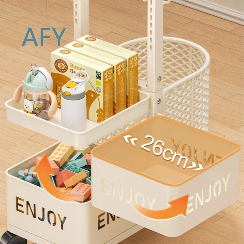 รถเข็นเก็บของเล่นเด็กแบบหลายชั - Book Cart Rolling บทวิจารณ์และราคา