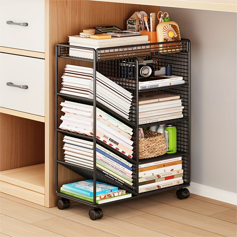 รถเข็นหนังสือแบบมีล้อ - ชั้นวา - Book Cart Rolling บทวิจารณ์และราคา