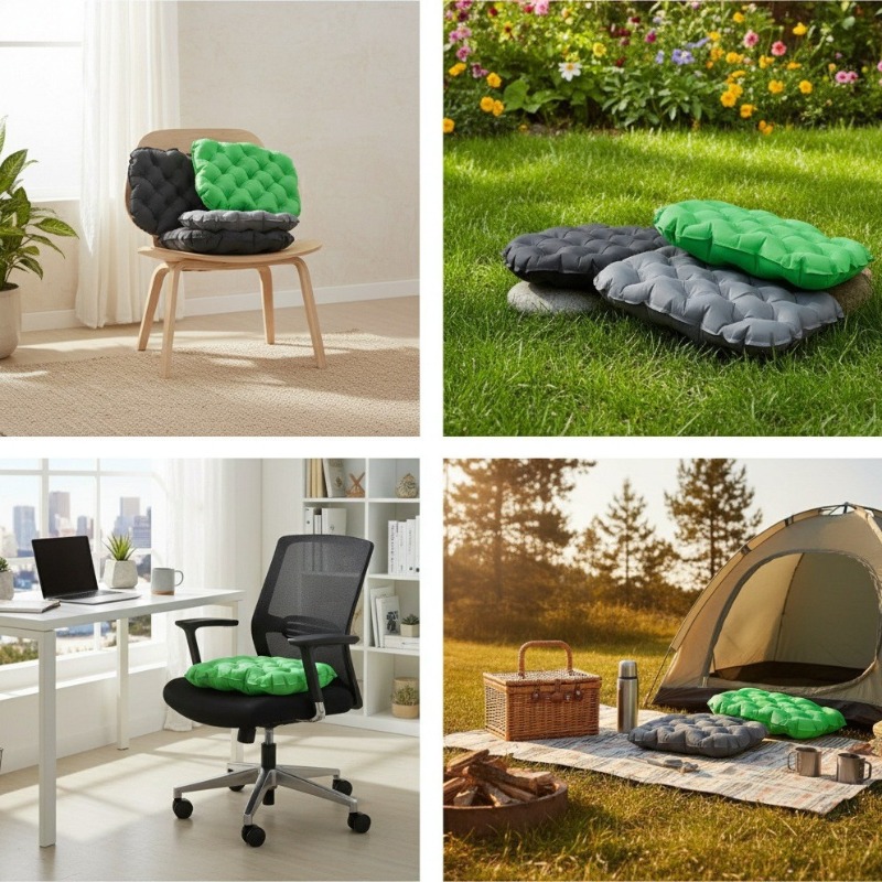 เบาะรองนั่งพกพาแบบเป่าลม น้ำหน - Visitor Chair Padded บทวิจารณ์และราคา