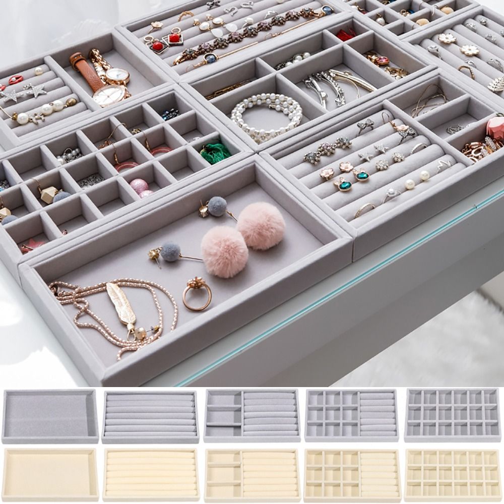 กล่องจัดระเบียบแบบซ้อนได้ กล่อ - Drawer Organizer Tray บทวิจารณ์และราคา